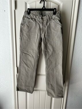 Carhartt Relaxed Fit 100% Cotton Pants in Light Taupe/Grey size 8x30